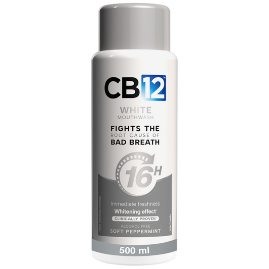 CB12 Mouthwash Oral Rinse Whitening Soft Peppermint 500ml