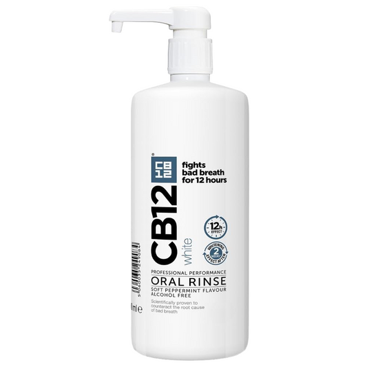 CB12 Mouthwash Oral Rinse Whitening Soft Peppermint 500ml