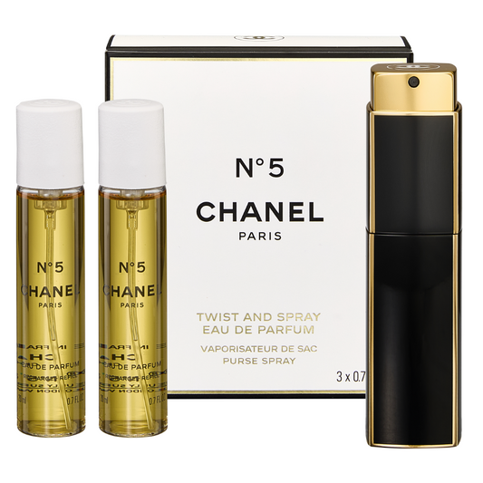 Chanel N°5 Twist & Spray Refillable Eau De Parfum Set 3 x 20ml