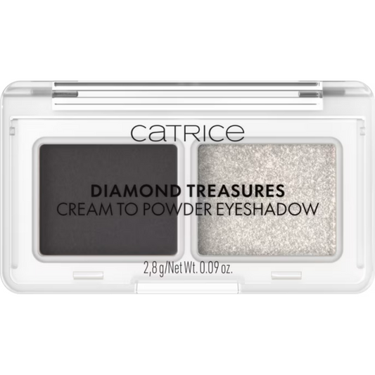 Catrice Cosmetics Diamond Treasures Cream To Powder Smokey Diamond 2 Colour Eyeshadow Palette