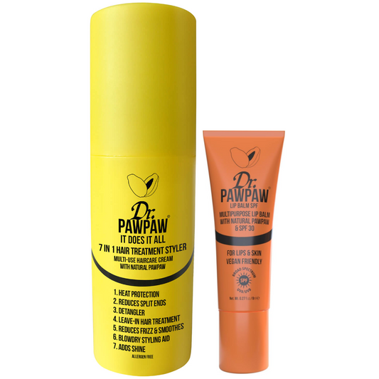 Dr. PawPaw Hair Treatment Styler & SPF Lip Balm Duo