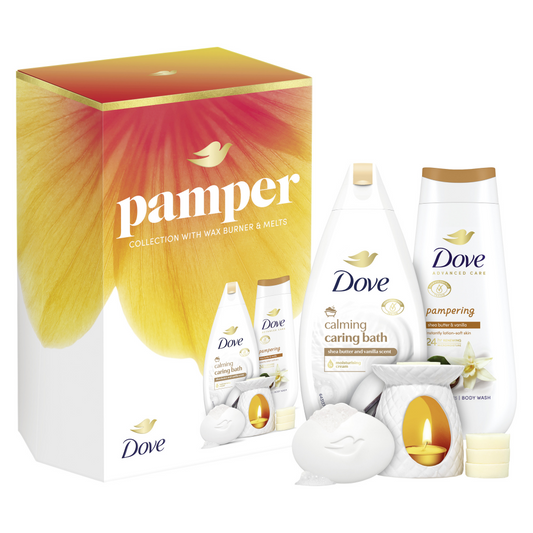Dove Pamper Wax Burner & Melts Gift Set