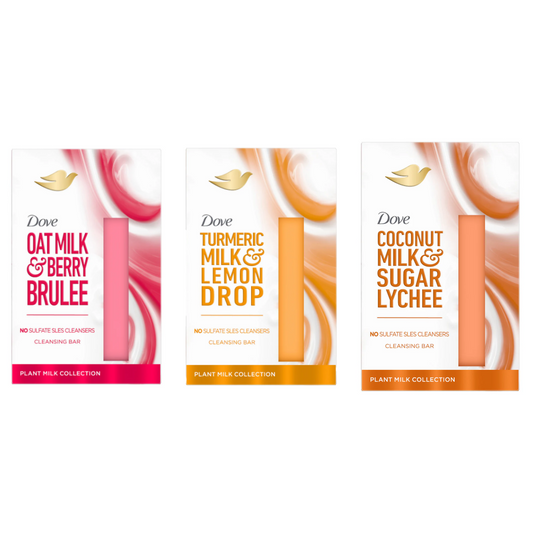 Dove Plant Milk Cleansing Bar Trio