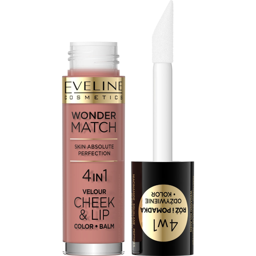 Eveline Cosmetics Wonder Match Skin Absolute Perfection 4 In 1 Velour Cheek & Lip Colour Balm 4.5ml - N01