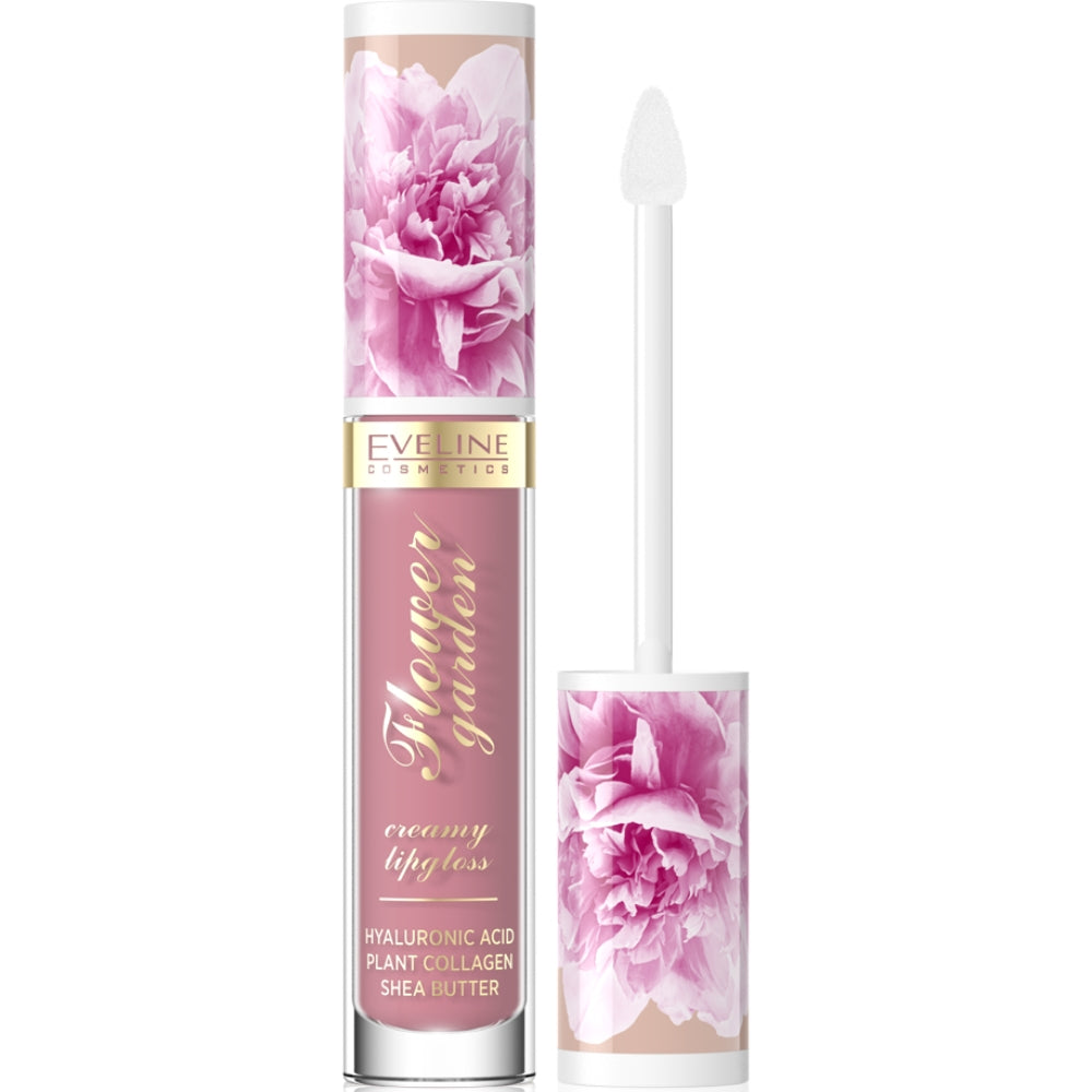 Eveline Cosmetics Flower Garden Creamy Lip Gloss 4.5ml - 01 Delicate Rose