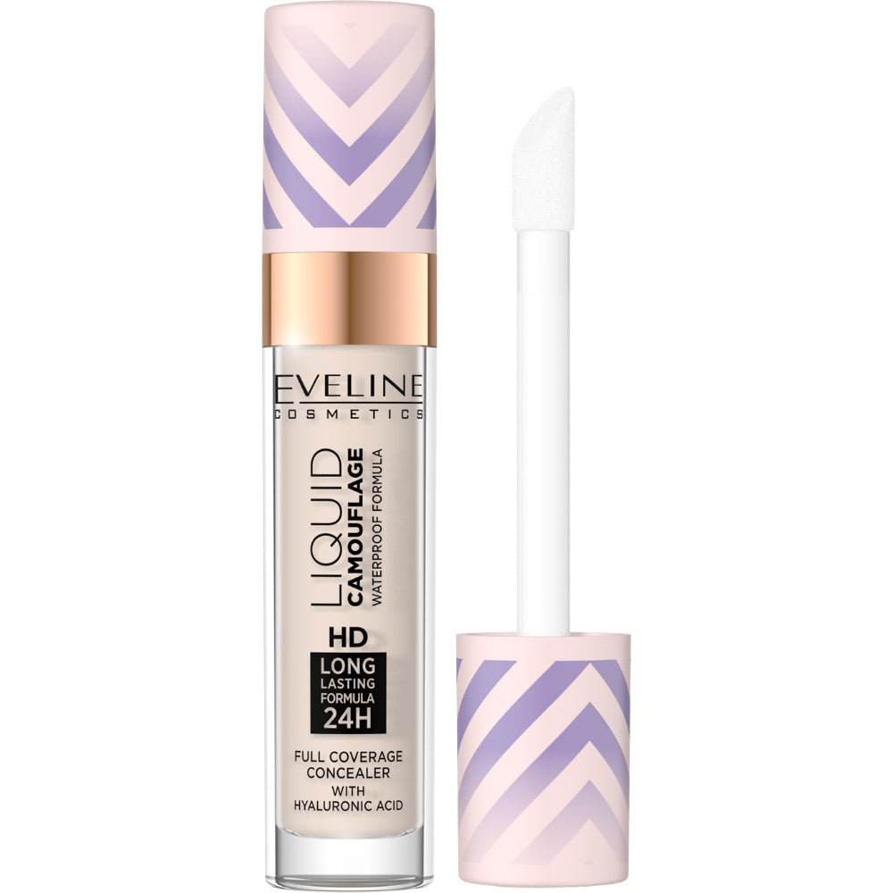 Eveline Cosmetics Liquid Camouflage Waterproof Concealer 7ml - 01 Light Porcelain