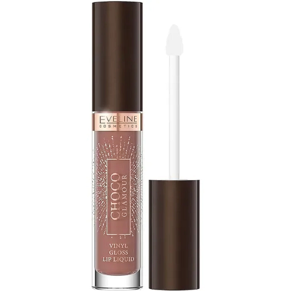 Eveline Cosmetics Choco Glamour Vinyl Gloss Lip Liquid 4.5ml - No 1 Ruby Chocolate