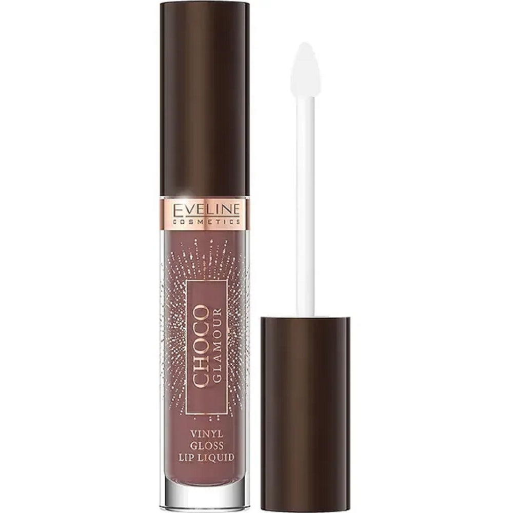 Eveline Cosmetics Choco Glamour Vinyl Gloss Lip Liquid 4.5ml - No 2 Deep Cherry Chocolate