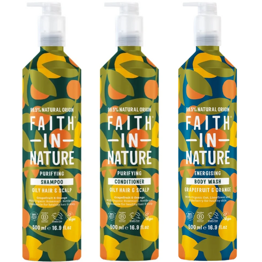 Faith In Nature Grapefruit & Orange Aluminium Trio