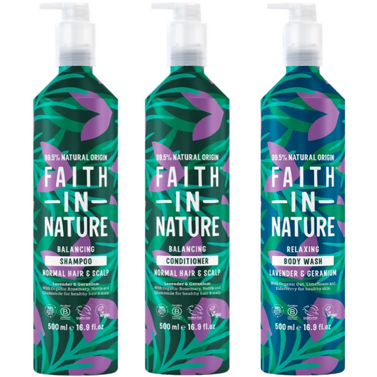 Faith In Nature Lavender & Geranium Aluminium Trio