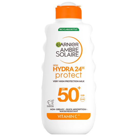 Garnier Ambre Solaire Hydra 24H Hydrating Protection Lotion Sunscreen SPF50+ 400ml