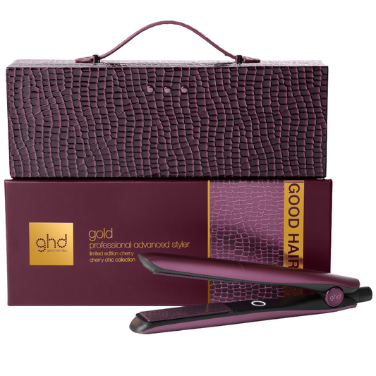 ghd Limited Edition Gold Professional Advanced Hair Straightener Styler Cherry Chic Gift Set