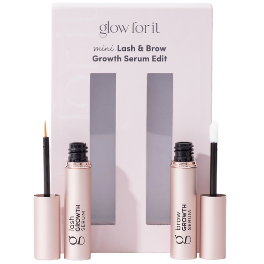 Glow For It Mini Lash & Brow Growth Serum Edit 2 x 2ml