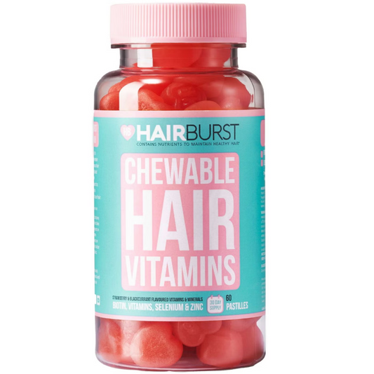 Hairburst Chewable Strawberry Hair Vitamins Gummies x60