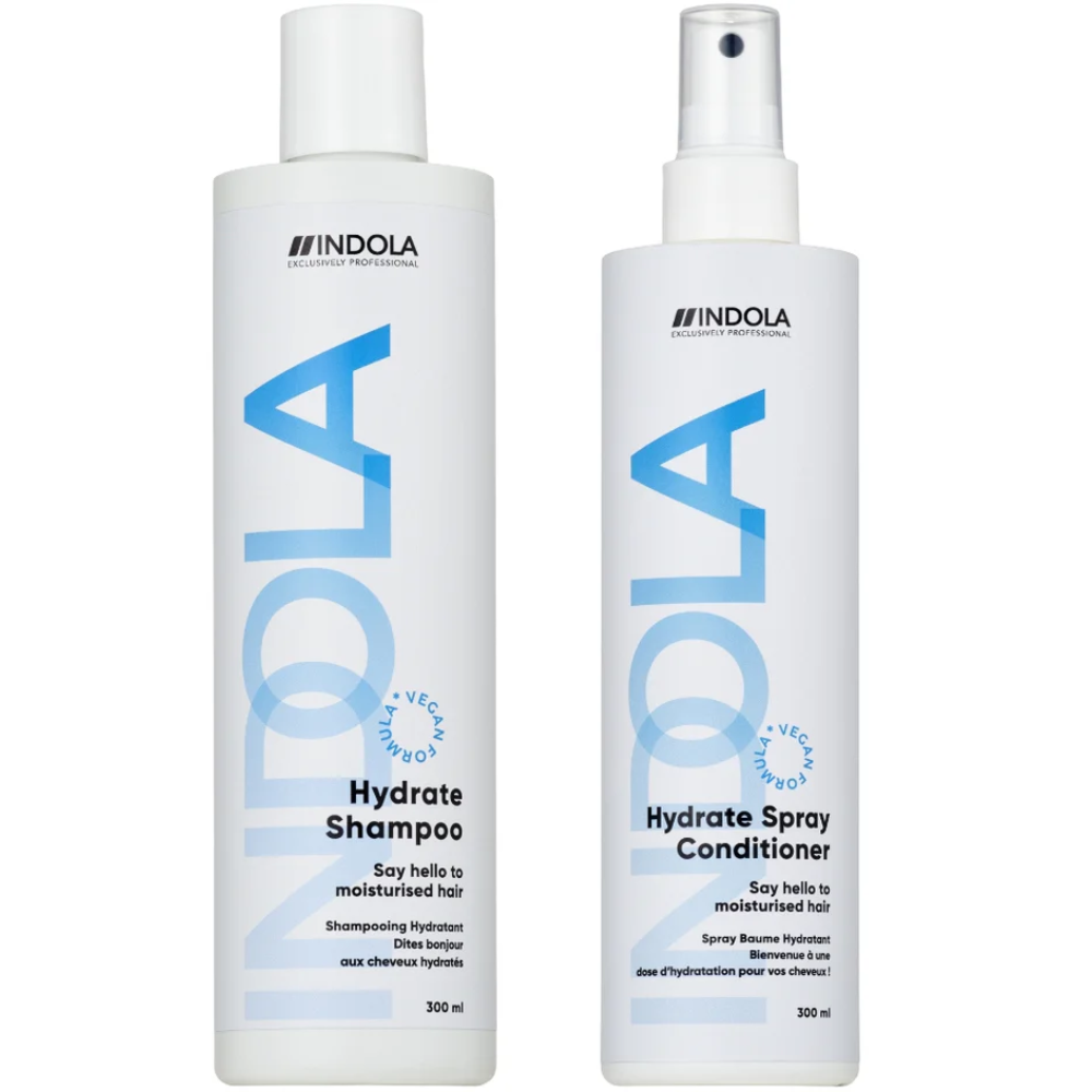 Indola Hydrate Shampoo & Spray Conditioner Twin 2 x 300ml – Justmylook