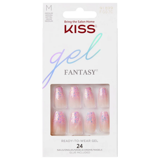 Kiss Gel Fantasy Nails Winter Sparks 24x