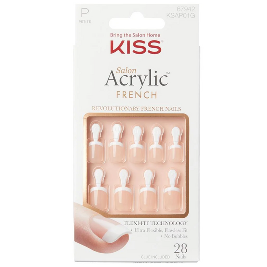 Kiss Salon Acrylic French Nails Crush Hour 28x