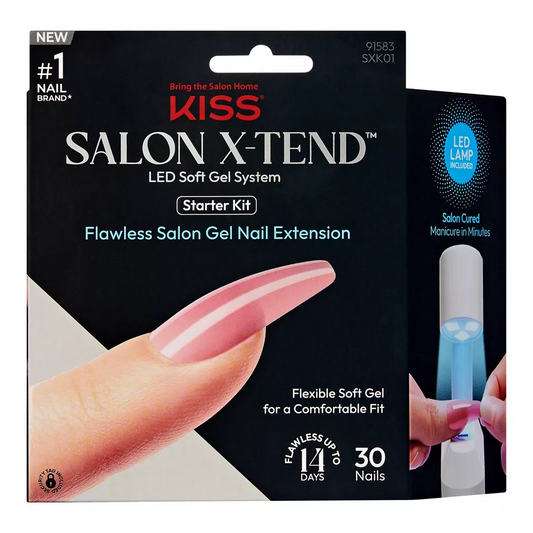 Kiss Salon X-tend LED Soft Gel System Starter Kit Tone 30x