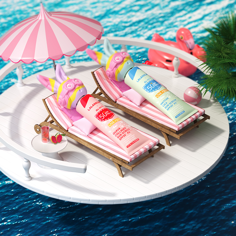 日焼け止め LALASCIPE Guava Collagen Sunscreen SPF50 Lalarecipe Guava Collagen Sun Cream PA++++ SPF50+ 50ml – Justmylook