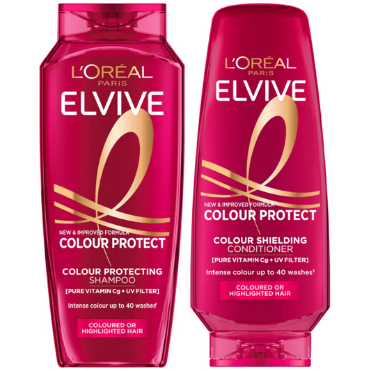 L'Oreal Paris Elvive Colour Protect Colour Shielding Shampoo 400ml & Conditioner 300ml Twin