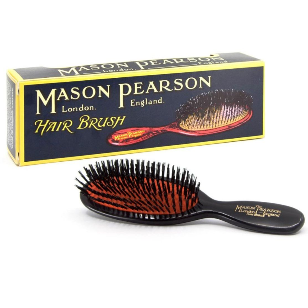 Mason Pearson Pocket Boar Bristle Hairbrush Dark Ruby B4 – Justmylook
