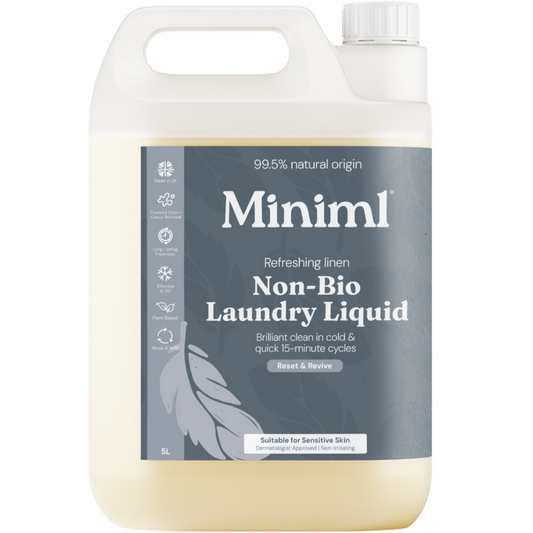 Miniml Non-Bio Laundry Liquid Fresh Linen 5000ml