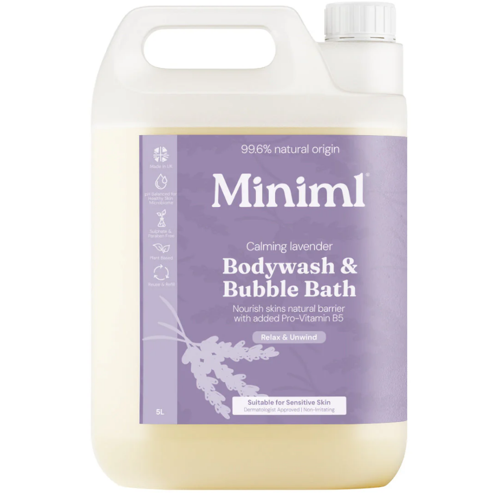Miniml Body Wash & Bubble Bath English Lavender & Chamomile 5000ml