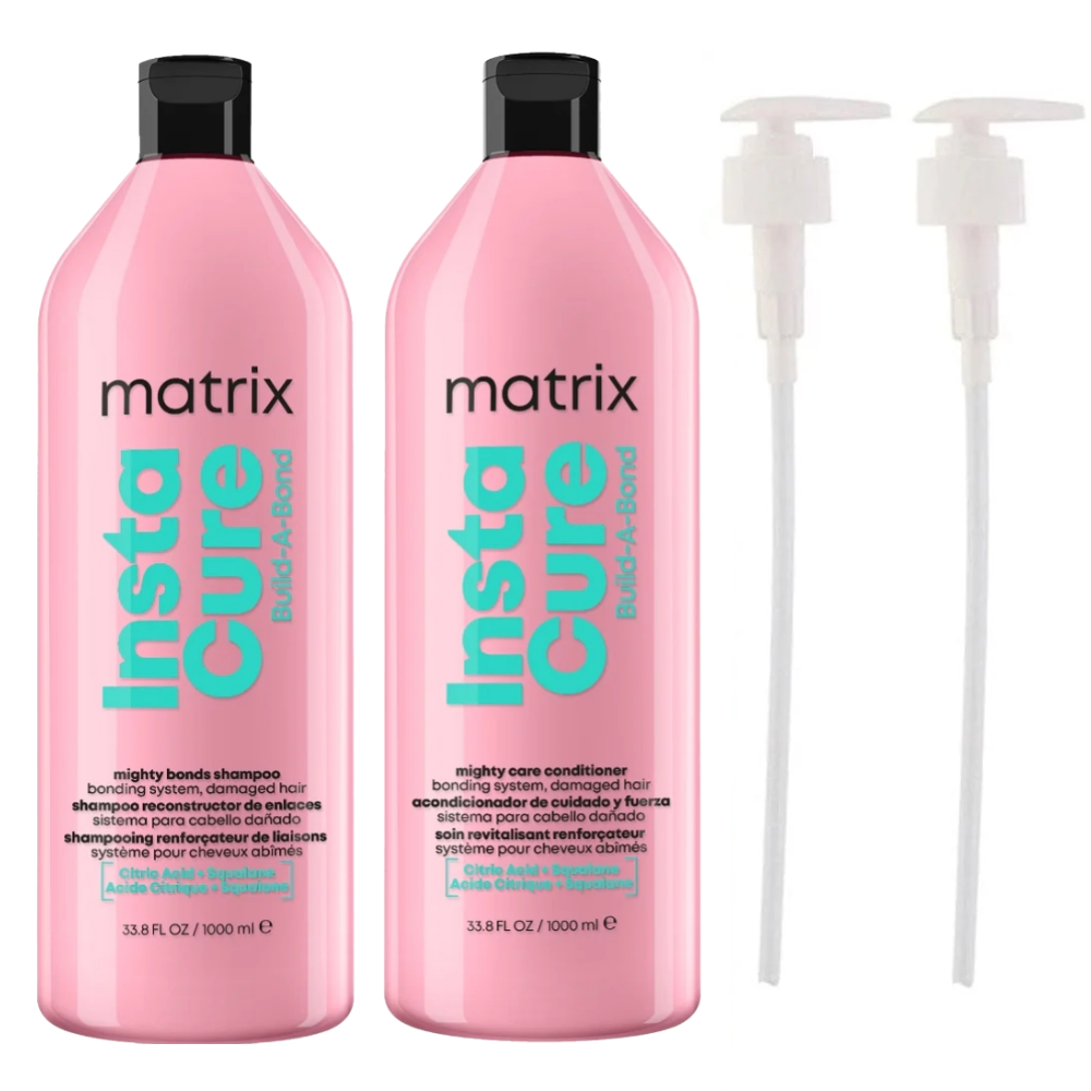 Matrix Instacure Build-A-Bond Mighty Bonds Shampoo & Conditioner Twin 2 x 1000ml