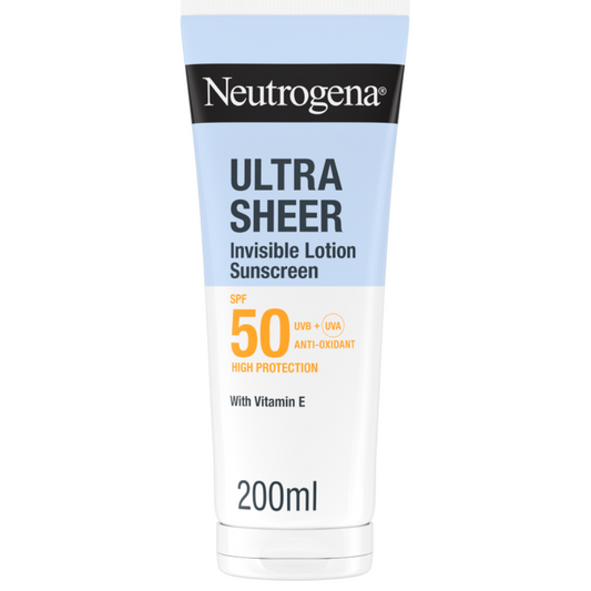 Neutrogena Ultra Sheer Invisible Hydration Body Lotion Sunscreen SPF50 200ml