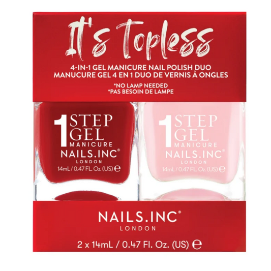 Nails Inc. It's Topless 1-Step Gel Nail Polish Duo 2 x 14ml
