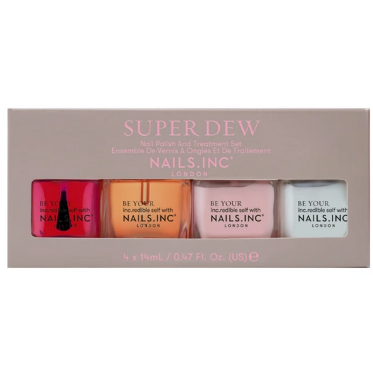 Nails Inc. Super Dew Nail Polish & Treatment Set 4 x 14ml