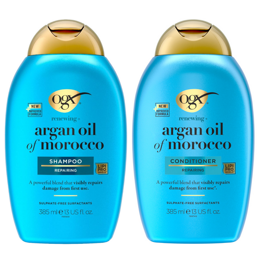 OGX Renewing+ Argan Oil of Morocco Damage Repair Shampoo & Conditioner Twin 2 x 385ml