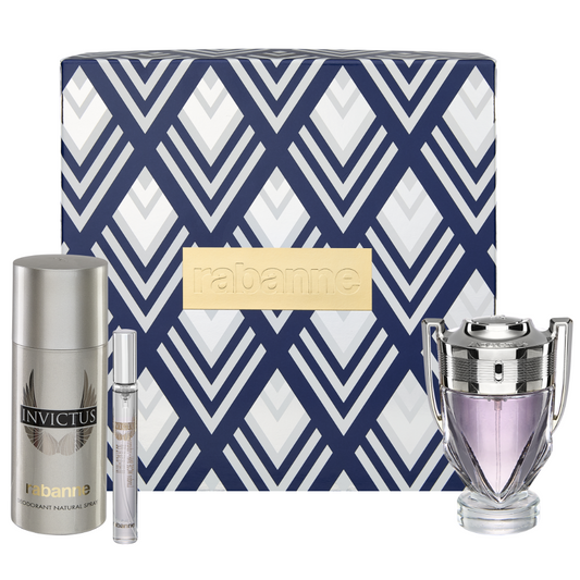 Paco Rabanne Invictus Eau De Toilette Gift Set 100ml