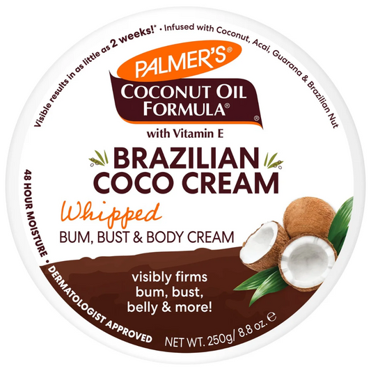 Palmer's Coconut Oil Formula Brazilian Coco Whipped Bum, Bust & Body Cream 250g
