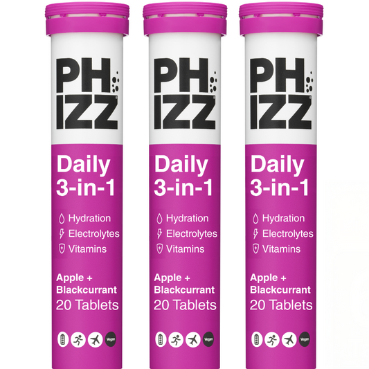 Phizz Apple & Blackcurrant 3-in-1 Multivitamin Hydration Tablets 60 Tablets