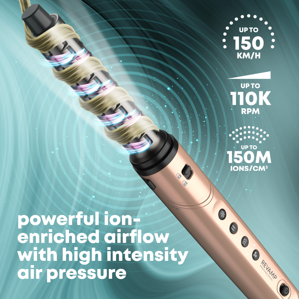 Revamp Dynamic Radiance Pro Blow Dry 7-In-1 Ionic Air Styler