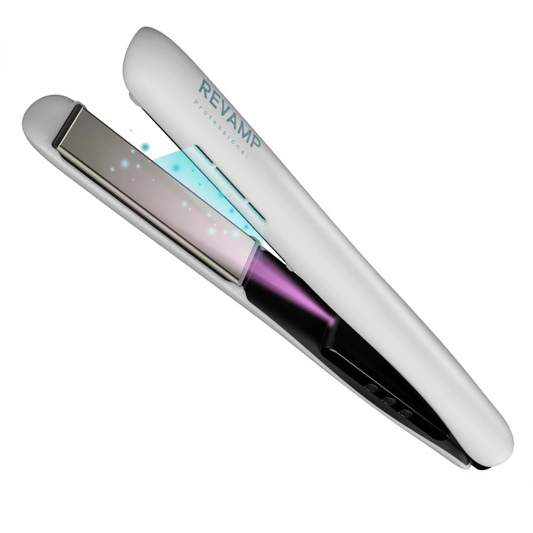 Revamp Ion Shine Ceramic Hair Straightener White