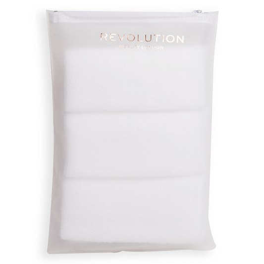Makeup Revolution Pro Miracle Microfibre Cleansing Clothes White Pack of 3