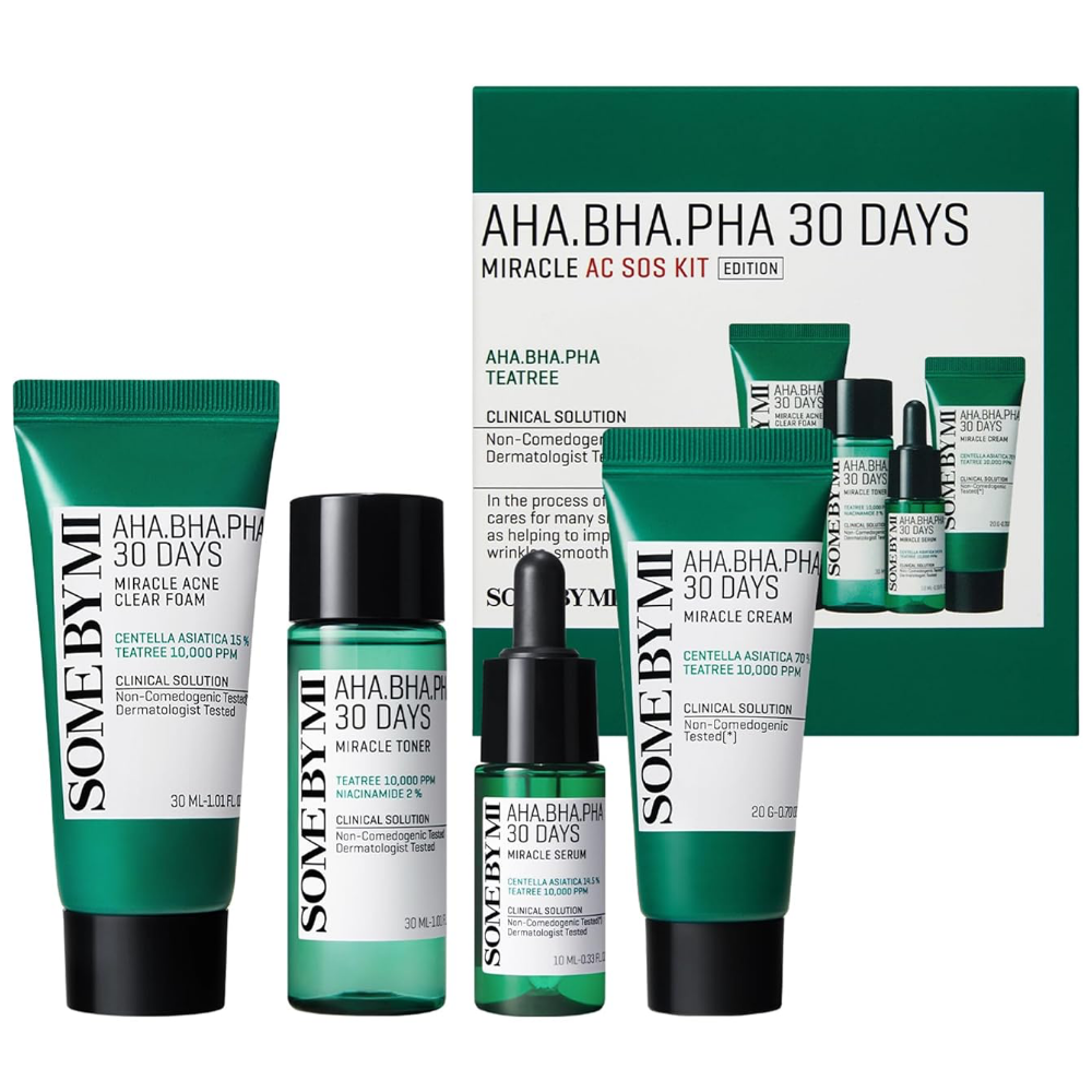 Some By Mi 4 Piece 30 Days AHA, BHA, PHA Miracle AC SOS Kit