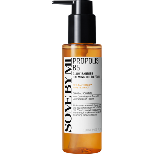 Some By Mi Propolis B5 Glow Barrier Calming Oil to Foam Cleanser 120ml