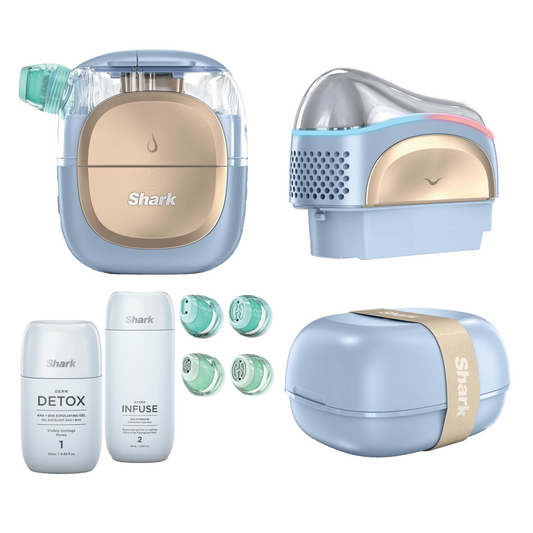 Shark Beauty FacialPro Glow Glow-Boosting At-Home Facial System Spa Blue