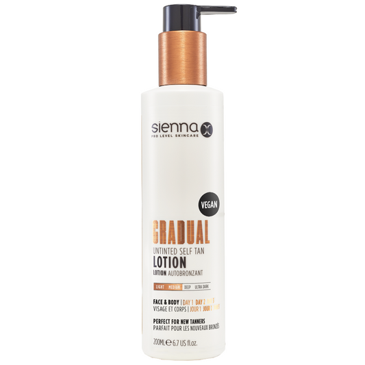 Sienna X Gradual Untinted Self Tan Lotion 200ml