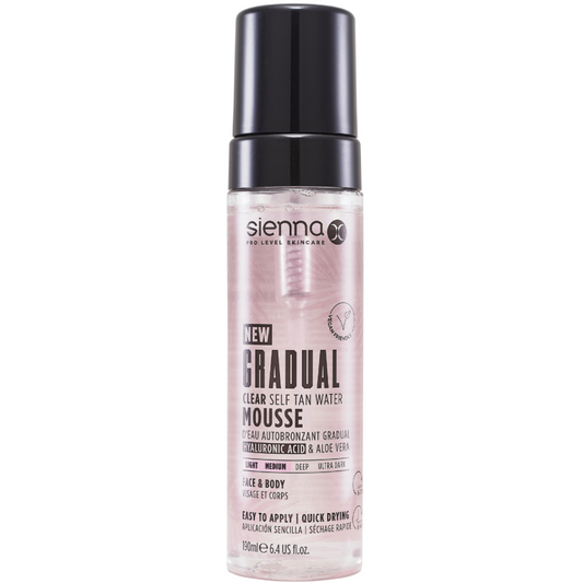Sienna X Gradual Clear Self Tan Water Mousse 190ml