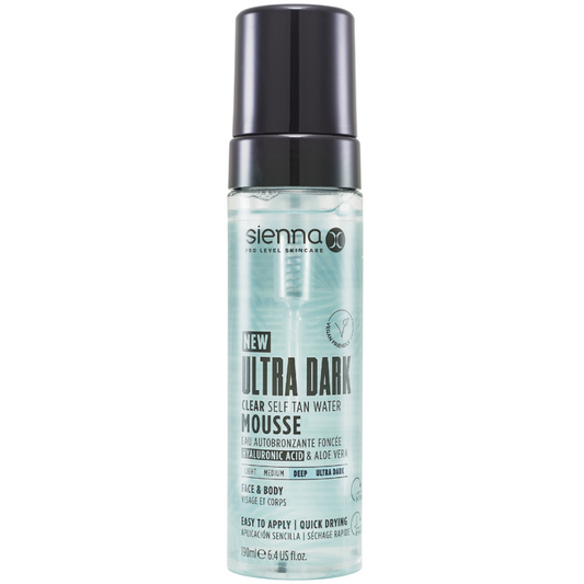 Sienna X Ultra Dark Self Tan Clear Water Mousse 190ml