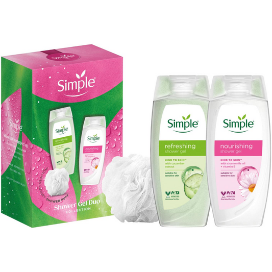 Simple Shower Gel Duo Gift Set