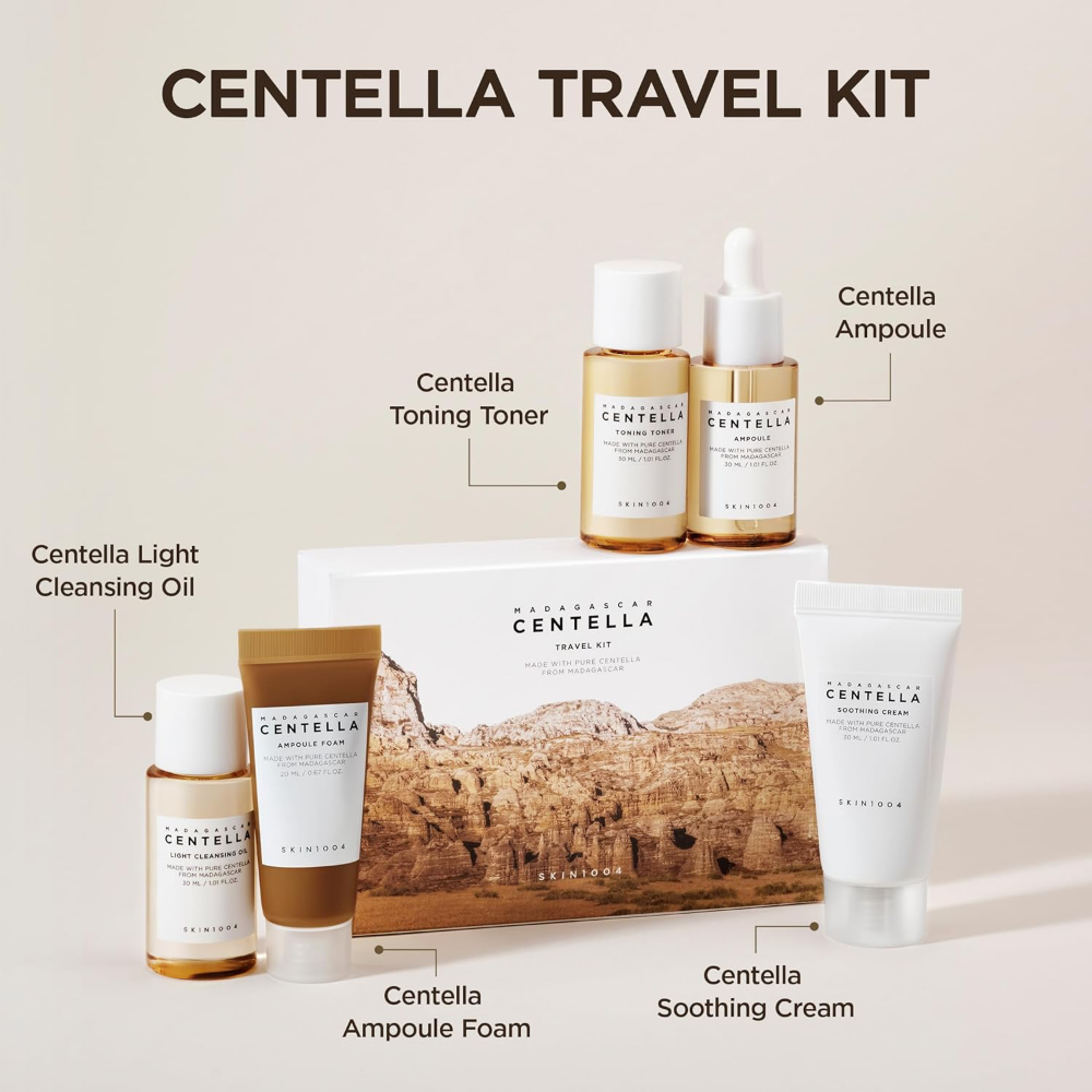 Skin1004 Madagascar Centella 5 Piece Travel Kit – Justmylook