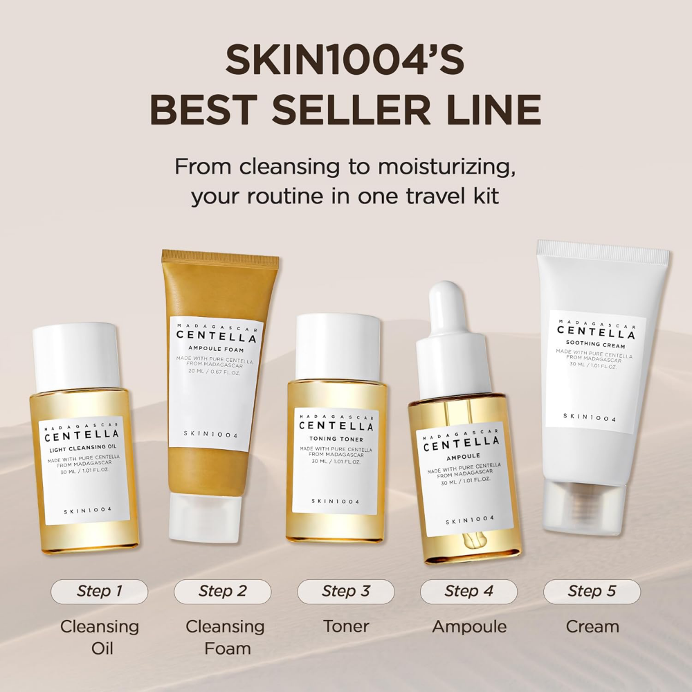 Skin1004 Madagascar Centella 5 Piece Travel Kit – Justmylook