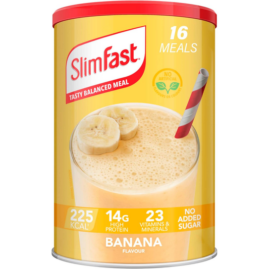 SlimFast Tasty Balanced Meal Powder Banana Tub 16 Servings 584g