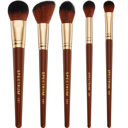 Spectrum Collections 5 Piece Pantherine Face Makeup Brush Set