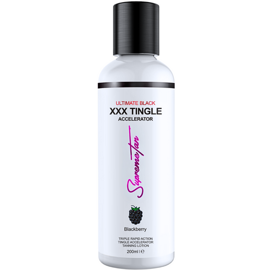 SupremeTan Ultimate Black XXX Tingle Tanning Accelerator Cream Blackberry 200ml